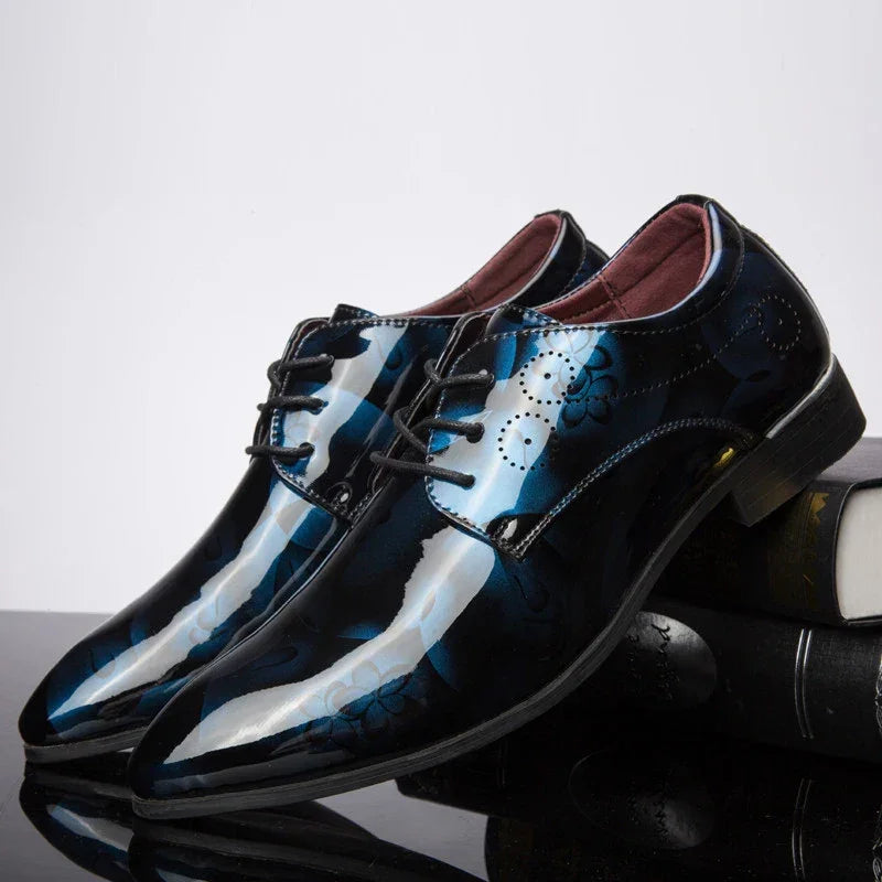 Designer Brand Patent Leather Shoes for Men - Empire P.E