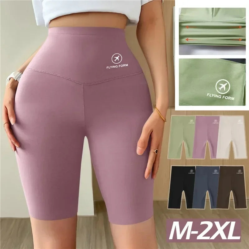 Seamless Women Sports Shorts High Waist Fitness Jogging Body Shaping Boxers Push Up Scrunch Butt Biker Slim Underwear - Empire P.E