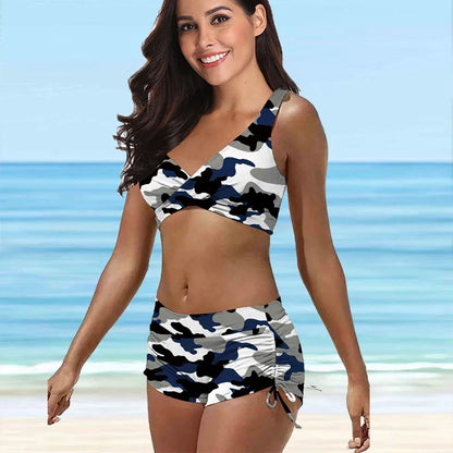 Camo Solid Color Print Vest Trend Set
