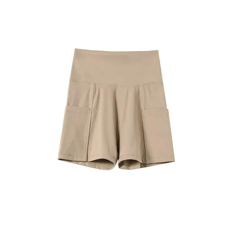 Women Sports Short Yoga Shorts High Waist Breathable Soft Fitness Tight Women Yoga Legging Shorts Cycling Athletic Gym Shorts - Empire P.E