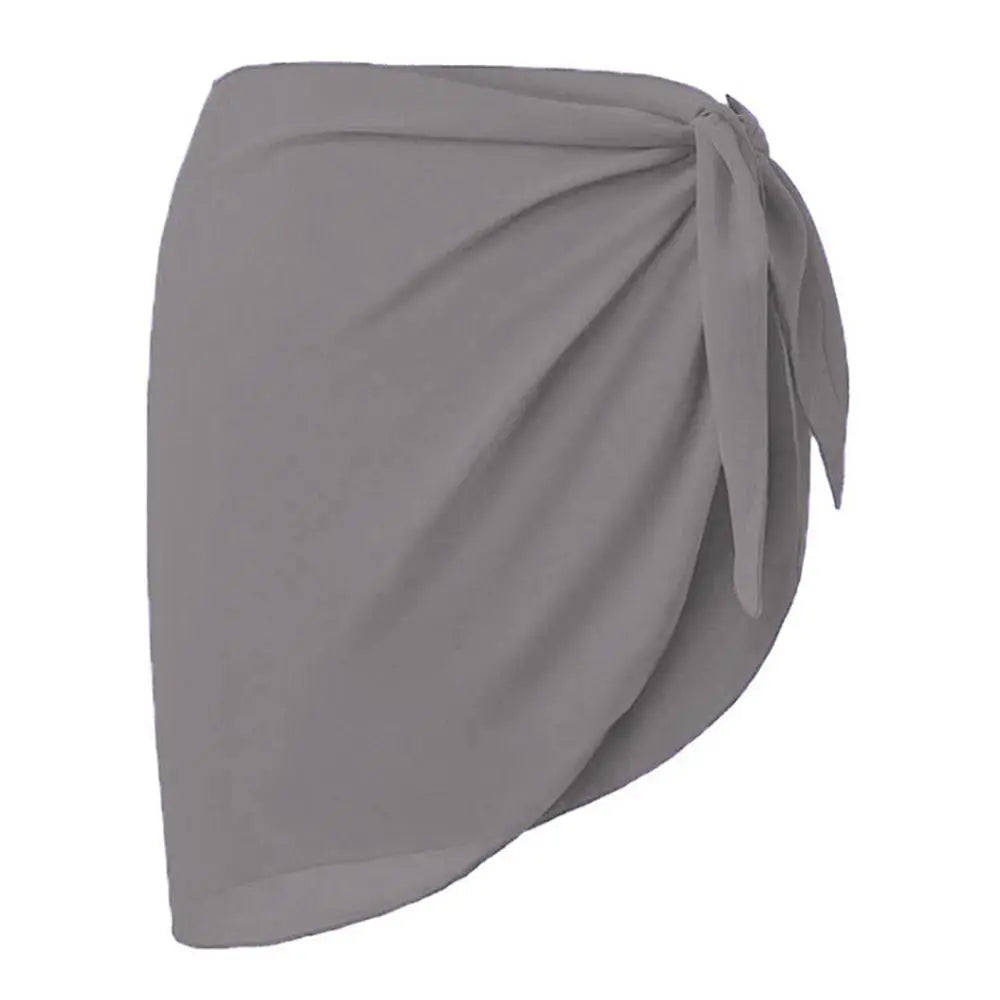Women's Summer Beach Sarong Coverup Bikini Wrap Sheer Short Skirt