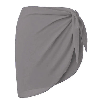Women's Summer Beach Sarong Coverup Bikini Wrap Sheer Short Skirt