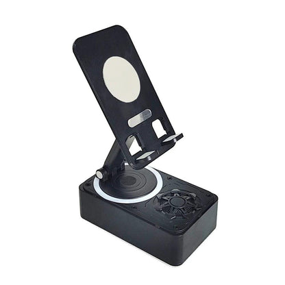 New Cell Phone Holder Stand With Bluetooth Speaker Adjustable Desktop Live Lazy Tablet Bracket Support Portable Wireless Speaker - Empire P.E