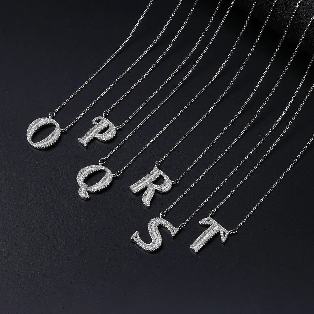 Moissanite A-Z Initial Letter Pendant Necklace For Women - Empire P.E