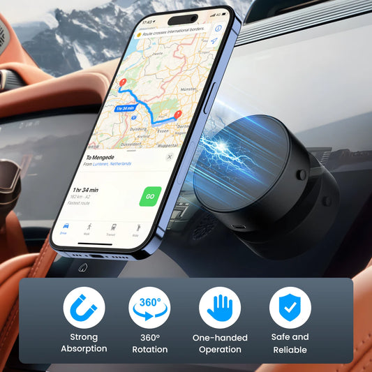 2025 Vacuum Magnetic Car Phone Suction Cup