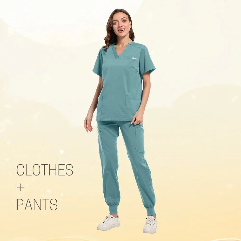 Multicolor Women Pet Shop Doctor Scrub Set