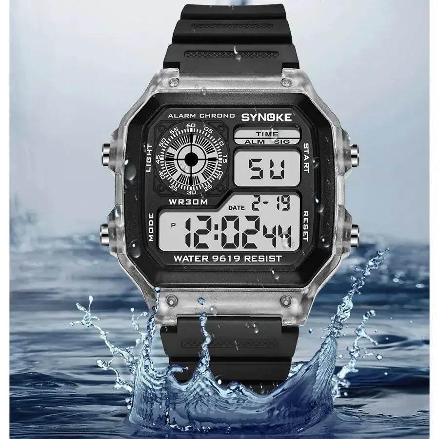 SYNOKE Digital Watches Men Sports Luminous Multifunction Waterproof Women Wristwatch Outdoor and Running Student Seven Lights - Empire P.E