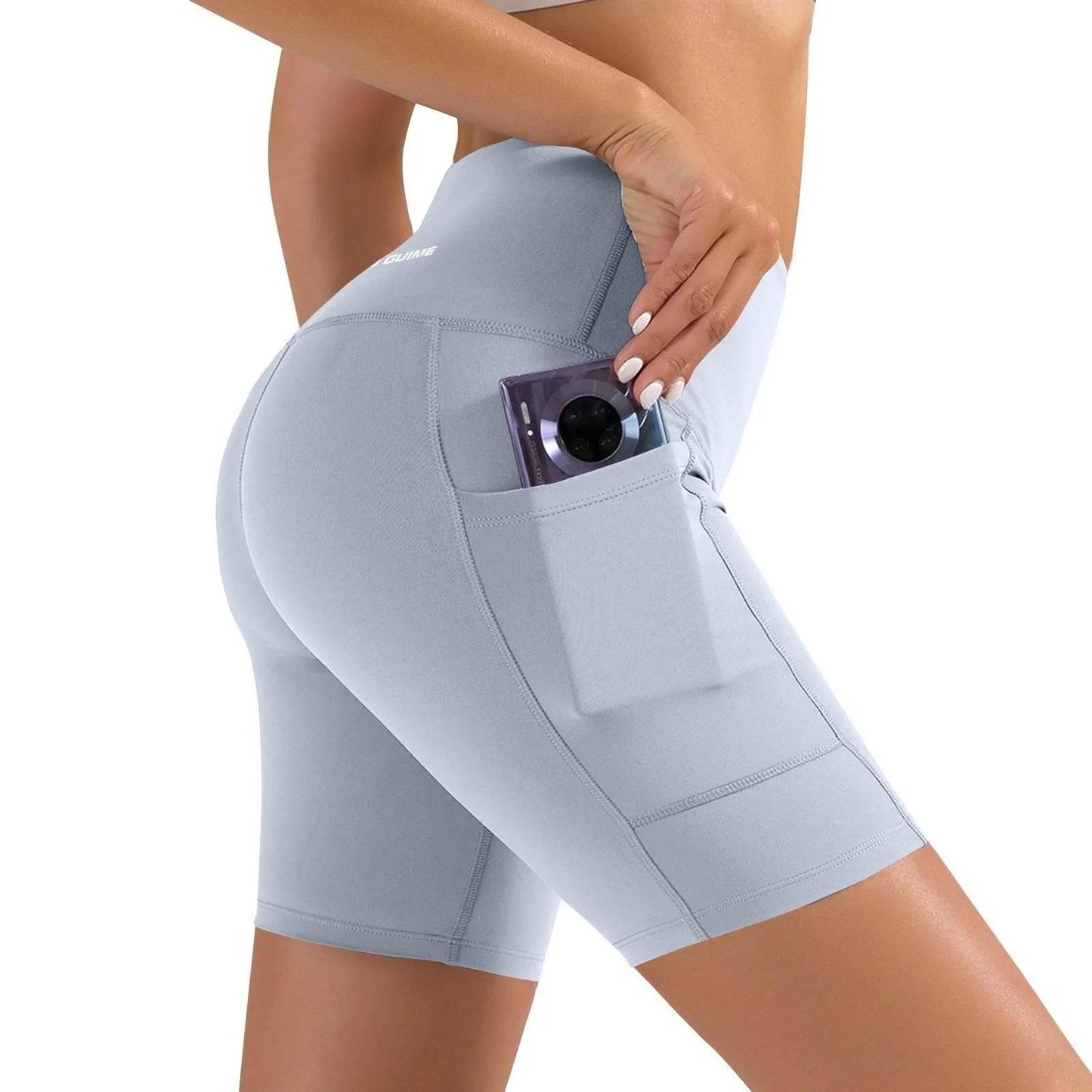 Women Sports Short Yoga Shorts High Waist Breathable Soft Fitness Tight Women Yoga Legging Shorts Cycling Athletic Gym Shorts - Empire P.E