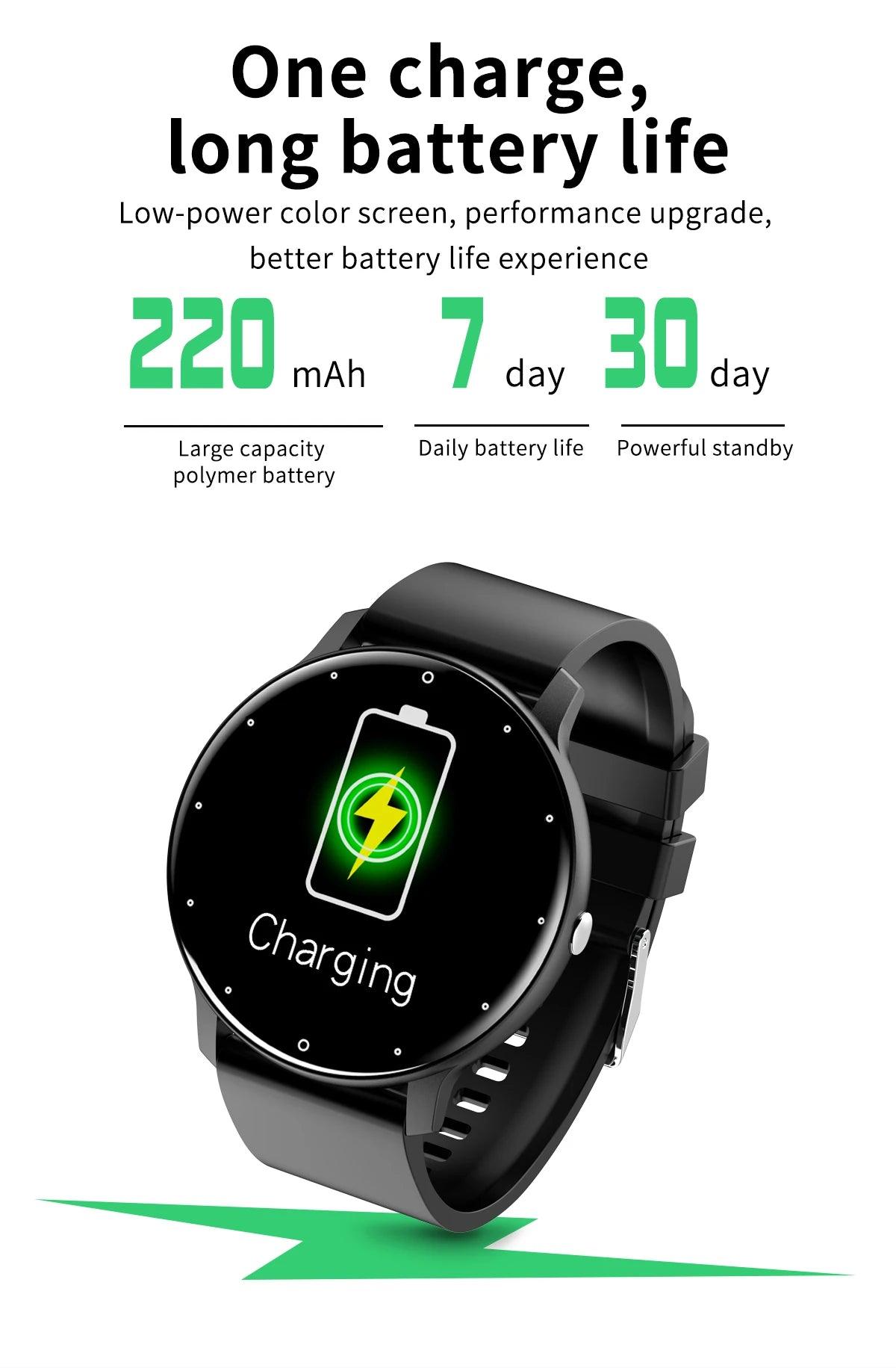 LIGE Smart Watch Men or Women Full Touch Screen Sport Fitness Watch - Empire P.E