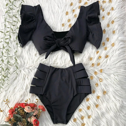 2025 New High Waist Bikini Swimsuit - Empire P.E