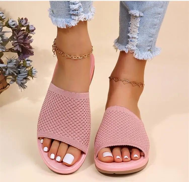 Women's Elastic Force Summer Flat Sandals