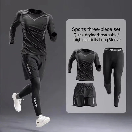 Men's Sportswear 1-5Pcs Suit All-Season Track Suit Set - Empire P.E