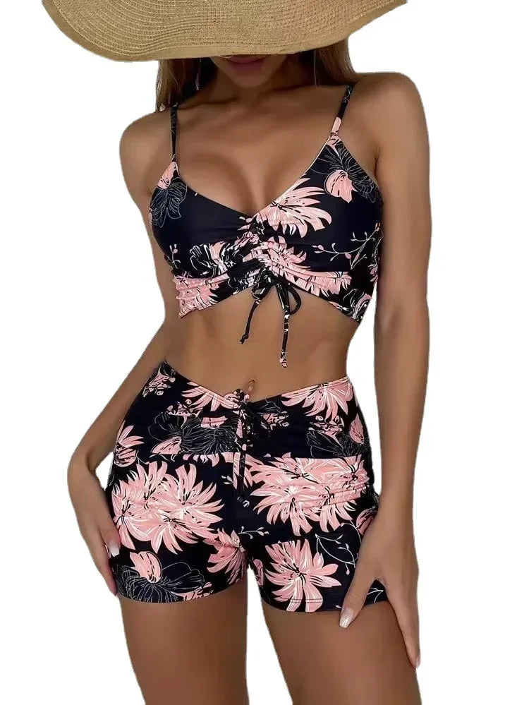 Women 2024 Floral Print Bikini Swim Suits