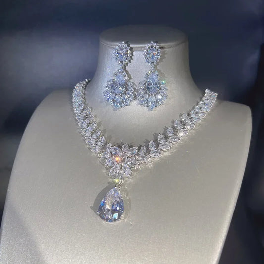 Imitation Moissanite Diamond Jewelry Set Explosion - Empire P.E