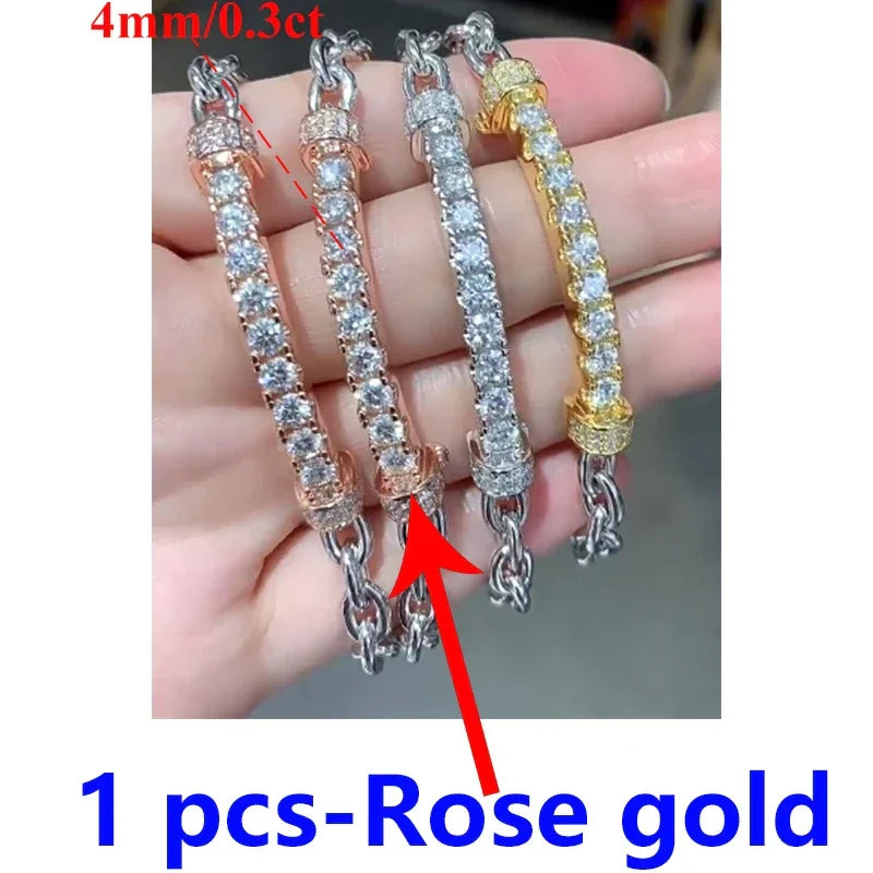 Luxury Women's Moissanite Bracelet s925 For Women D Color - Empire P.E
