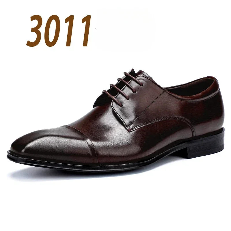 Elegant Leather Mens Dress Shoes Formal Social Shoe - Empire P.E