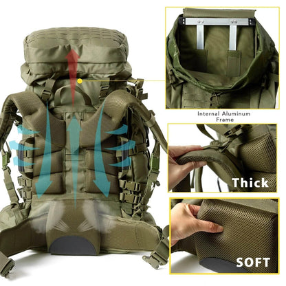 Military ILBE Army Large Rucksack with Detacheable Tactical Assault Backpack - Empire P.E