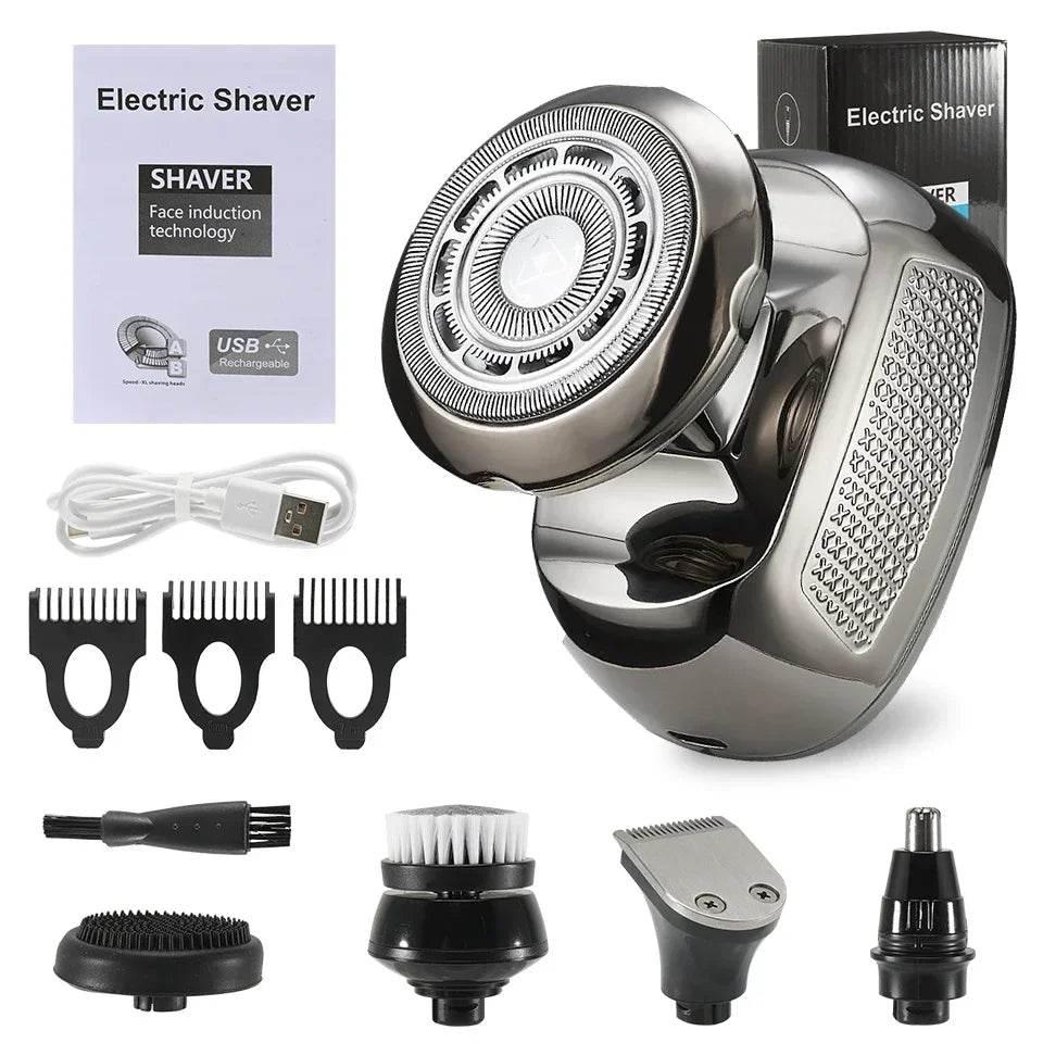Shaver for Men Electric Shaver Bald Head Shaver 5 in 1 Hair Clipper for Bald Man Beard Trimmer Shaving Machine Bald Head Razor - Empire P.E