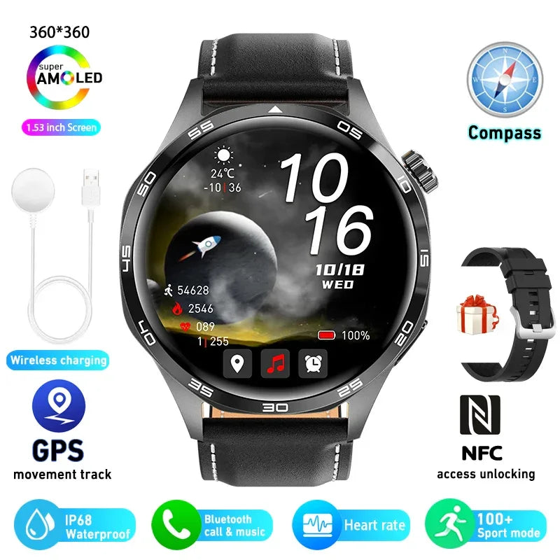 Smart Watch 5 Pro GPS NFC Smartwatch Men