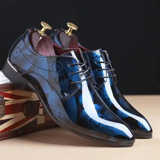 2025 New Luxury Oxfords For Men, Retro Floral Pattern, - Empire P.E