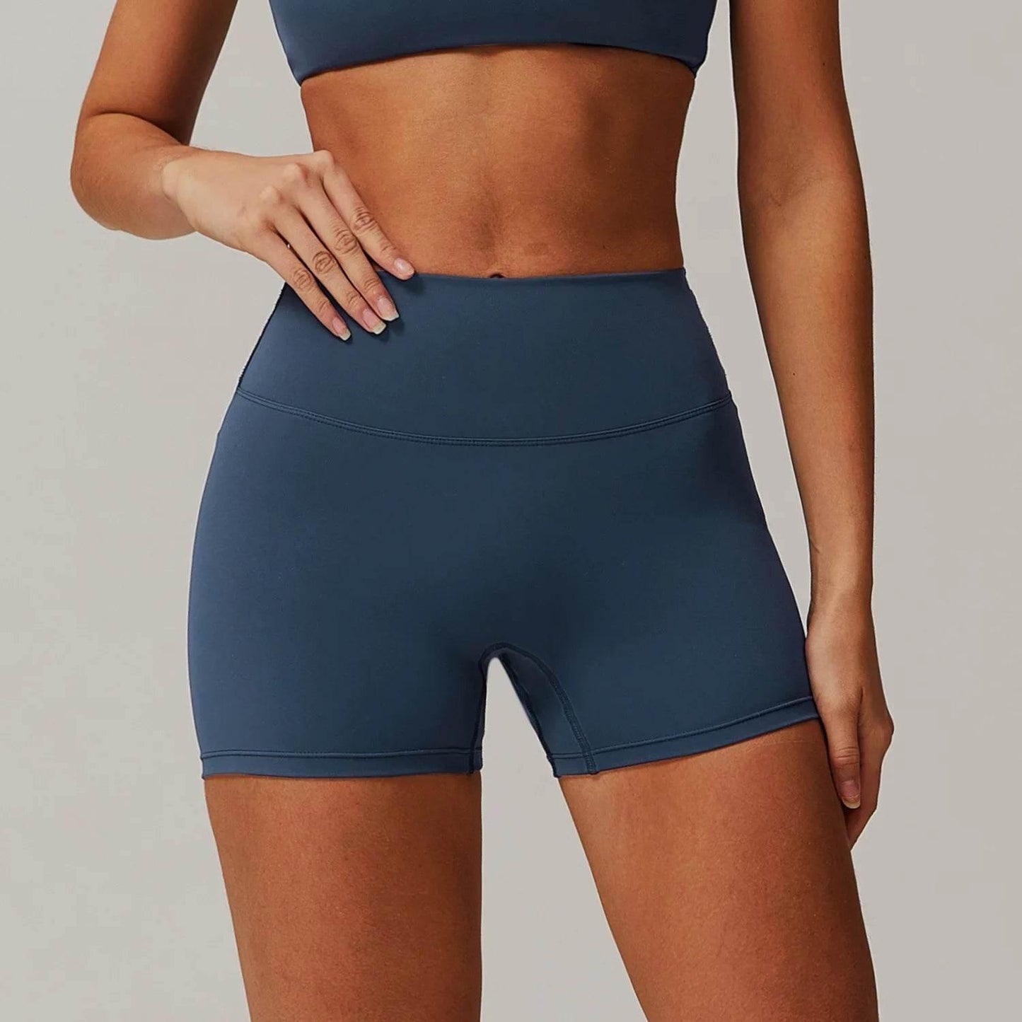 New Women Yoga Shorts High Waist Beautiful Buttocks Gym Sexy Feel V-shaped Shorts Sports Fitness Tights Push up Run Leggings - Empire P.E