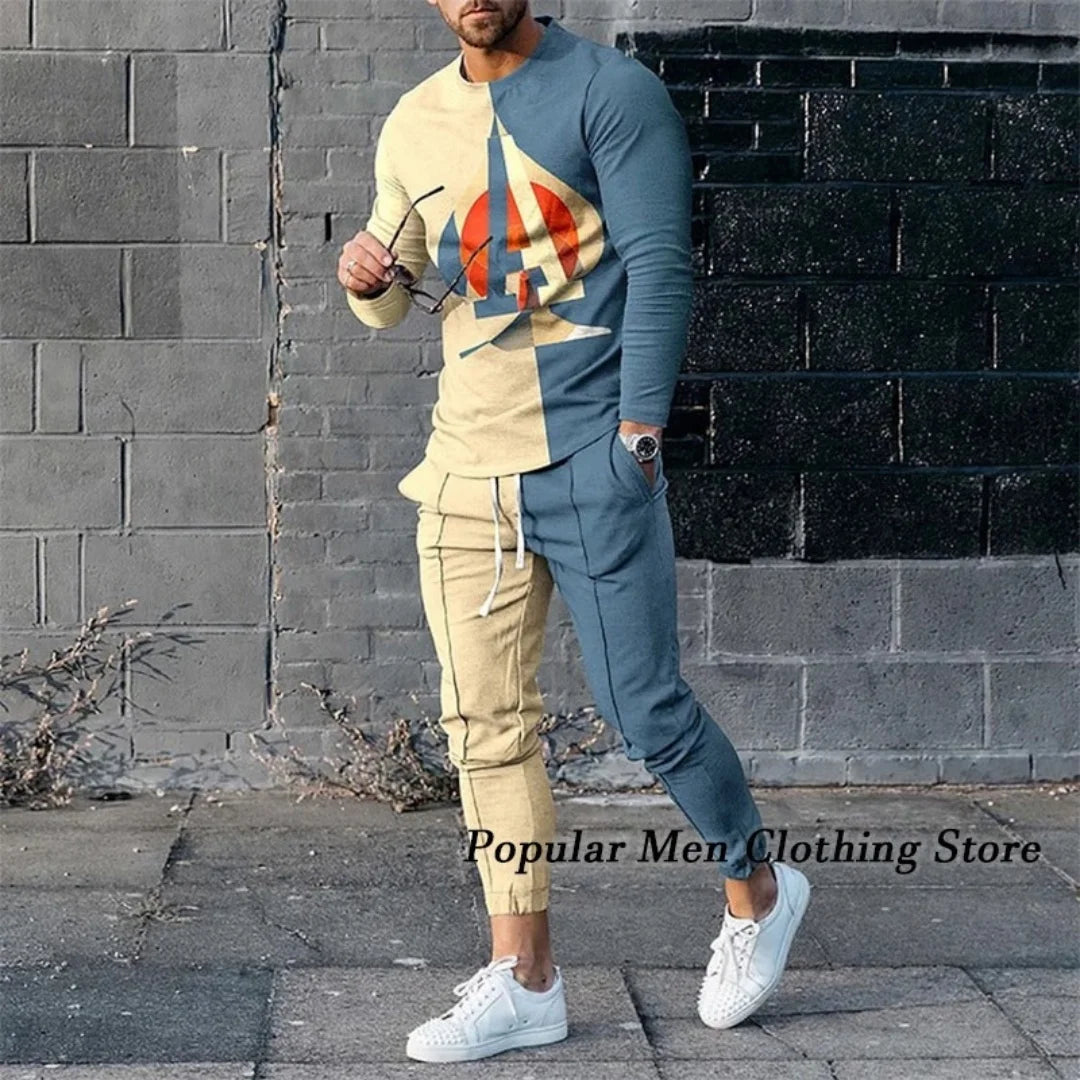 Men Clothes  Long Sleeved 2 Piece Suit