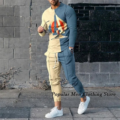 Men Clothes  Long Sleeved 2 Piece Suit