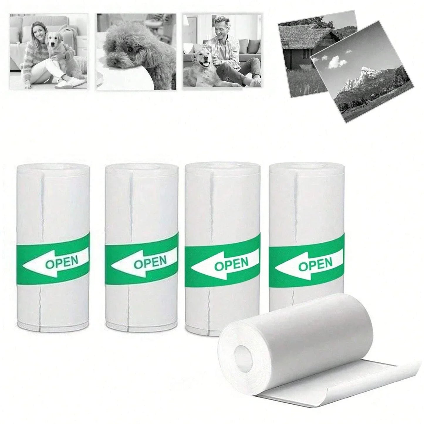 Rolls Of Self-Adhesive Paper Portable Thermal For Printer - Empire P.E