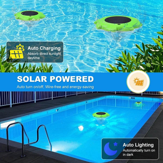 1PC RGB Solar Swimming Pools Lights IP68 Waterproof Water Feature Light Above Ground Pool Lamp For Pool Party Bathtubs Fishbowl - Empire P.E