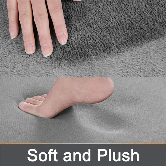 Homaxy Super Absorbent Bath Mat Memory Foam Carpet Non-Slip Toilet Bathroom Rug - Empire P.E