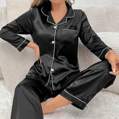 Women's Luxurious Satin Pajamas - Empire P.E