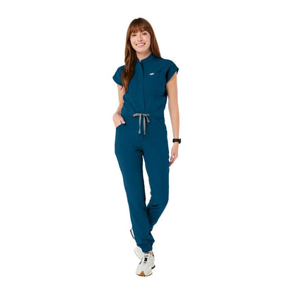 New Jumpsuits Medical Scrubs Uniform Short Sleeve