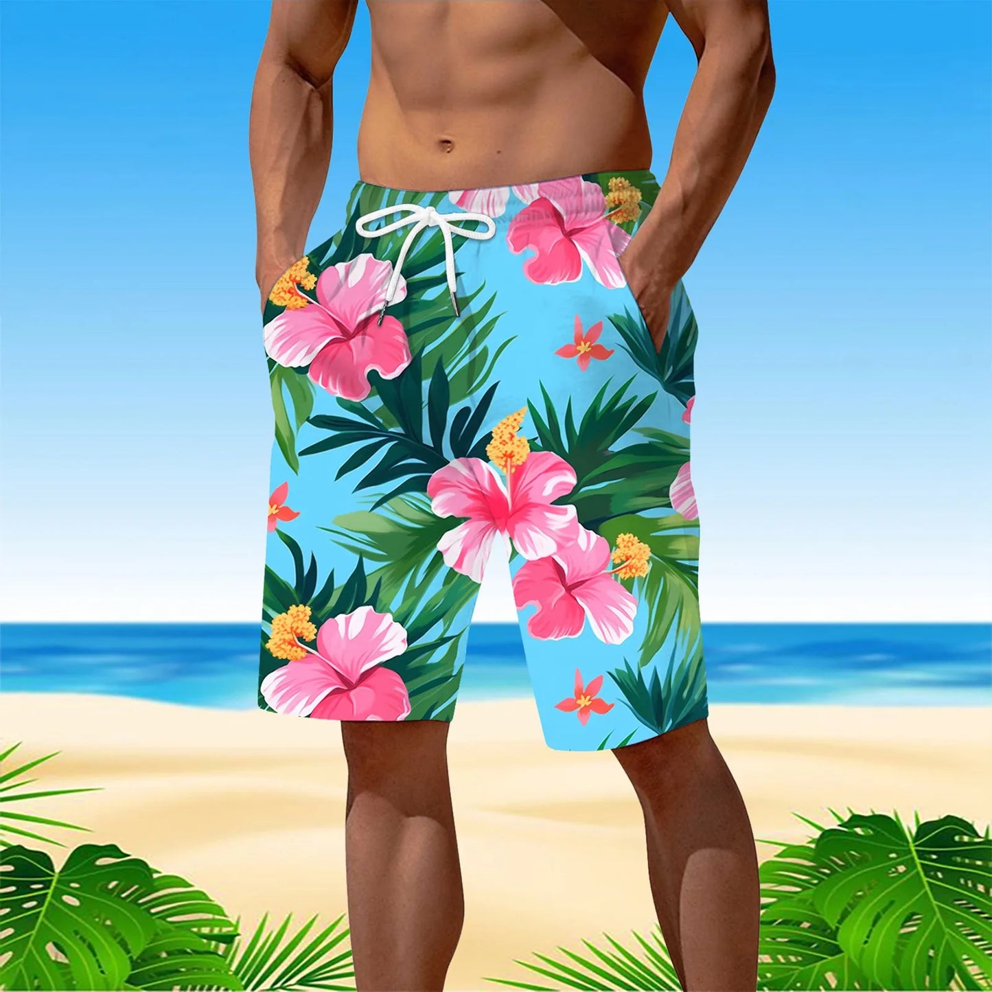 Personality Hawaii Summer Tropics Beach Shorts