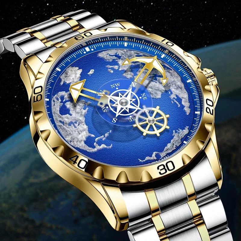 Men's Nautical Glowing Waterproof Mechanical Watch