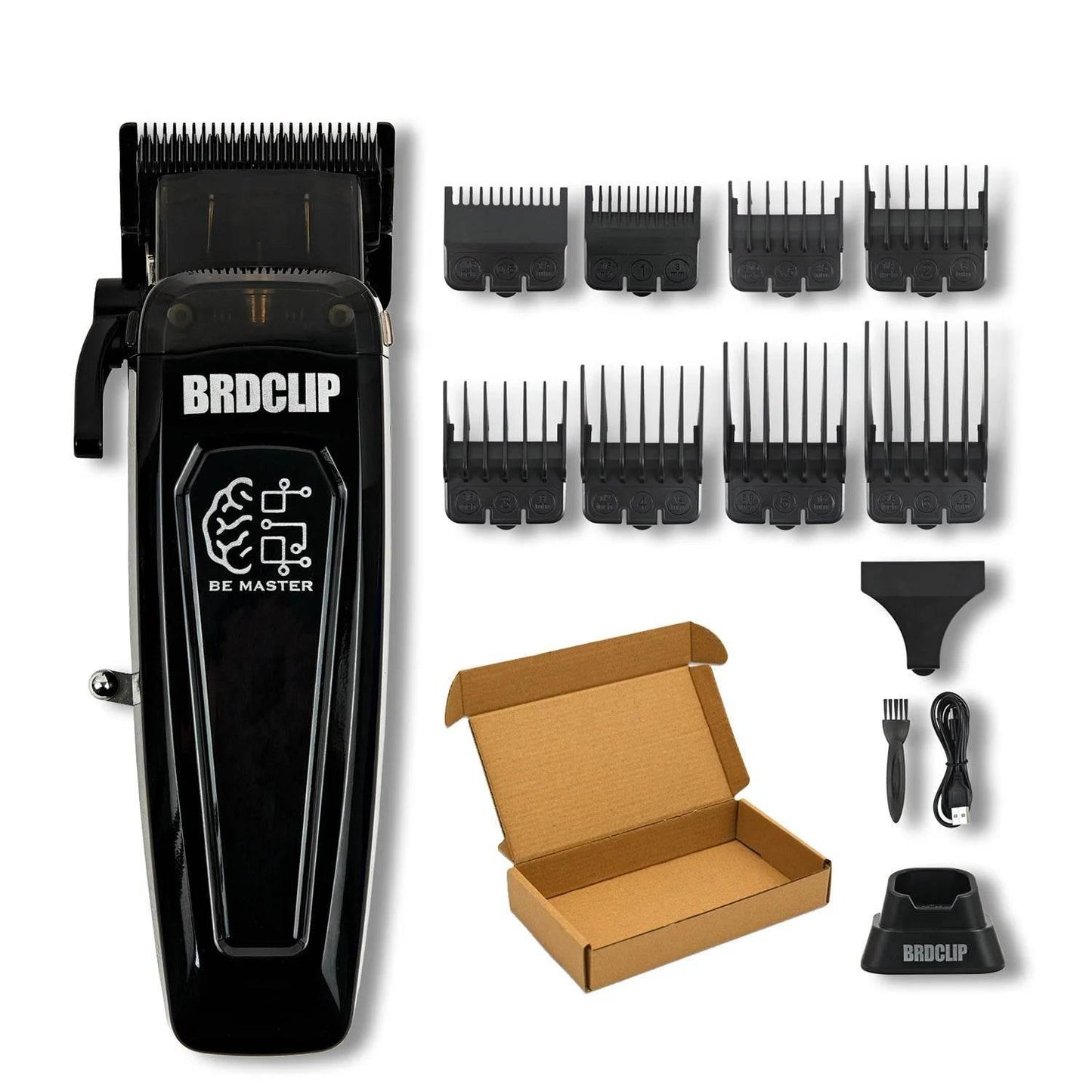 New Professional BRDCLIP BRD106 078 Hair Clipper 7500RPM 7200RPM Hair Salon Trimmer DLC Blade with Charging Base Barber for Men - Empire P.E