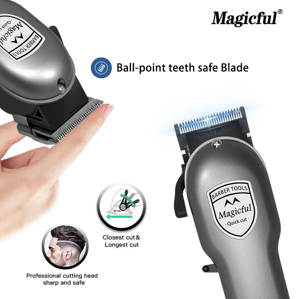 Magicful Hair Clipper Hair Trimmer For Men Rechargeable Li-ion Battery - Empire P.E