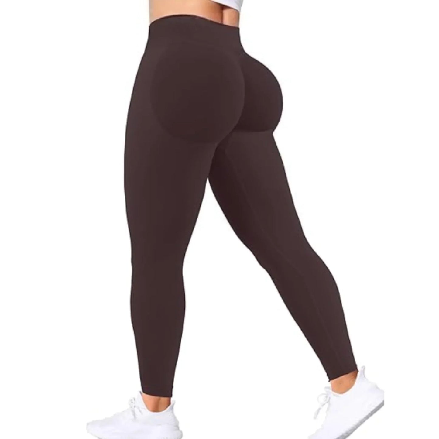 Seamless Women Solid Waist Yoga Pants - Empire P.E