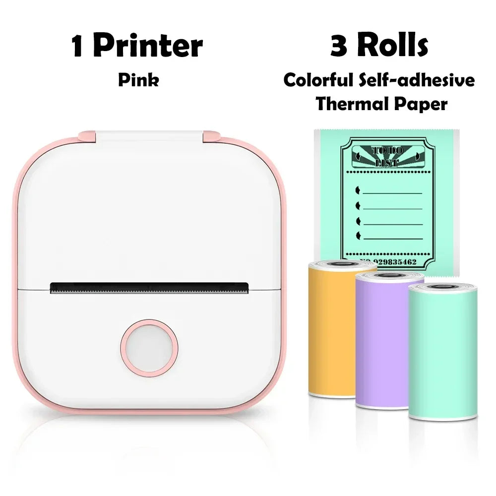 Portable Mini Wireless Thermal Pocket Printer Self-adhesive Stickers - Empire P.E
