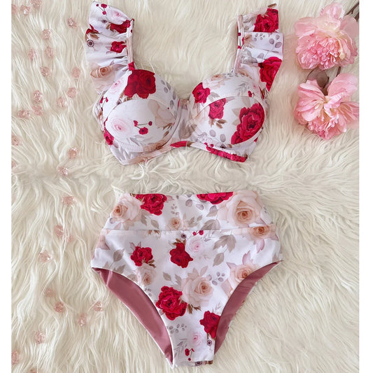 2025 New High Waist Bikini Swimsuit - Empire P.E