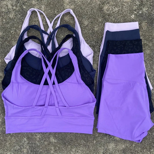 Yoga 2 Piece Gym Sports Shorts Set - Empire P.E