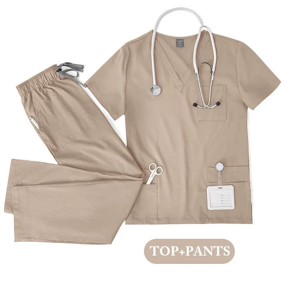 Hot Sale Nurse Scrubs Set Women Anti Wrinkle Washable Soft Hospital Uniform Medical Scrubs Women Scrubs Sets Medical Accessories - Empire P.E