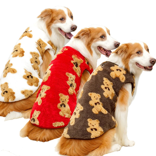 Teddy Bear Pattern Dog Sweater