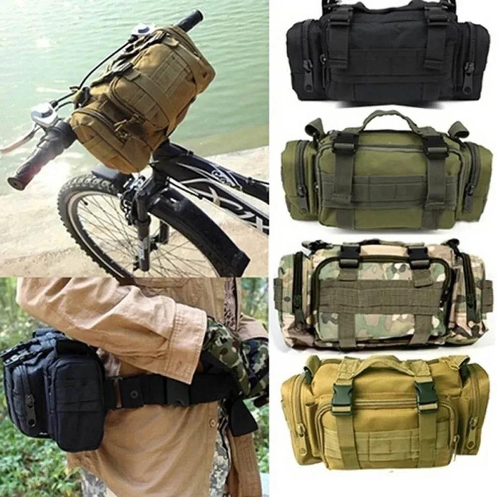 Outdoor Hiking Waist Bag 600D Waterproof Oxford Climbing 3P Chest Shoulder Bags Tactical Fishing Camping Pouch Pack - Empire P.E