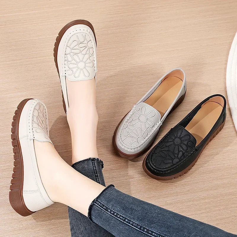 Women's Slip-on Loafers Casual Shoes Platform Wedge - Empire P.E