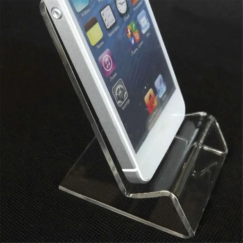 New Portable Acrylic Phone Holder Transparent Rack Stand Display Stand Desk Organizers Office Accessories Cell Phone Holder - Empire P.E