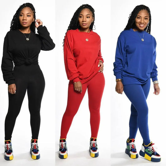 Winter Spring Two Piece Outfits for Women Short Set 2 Piece - Empire P.E
