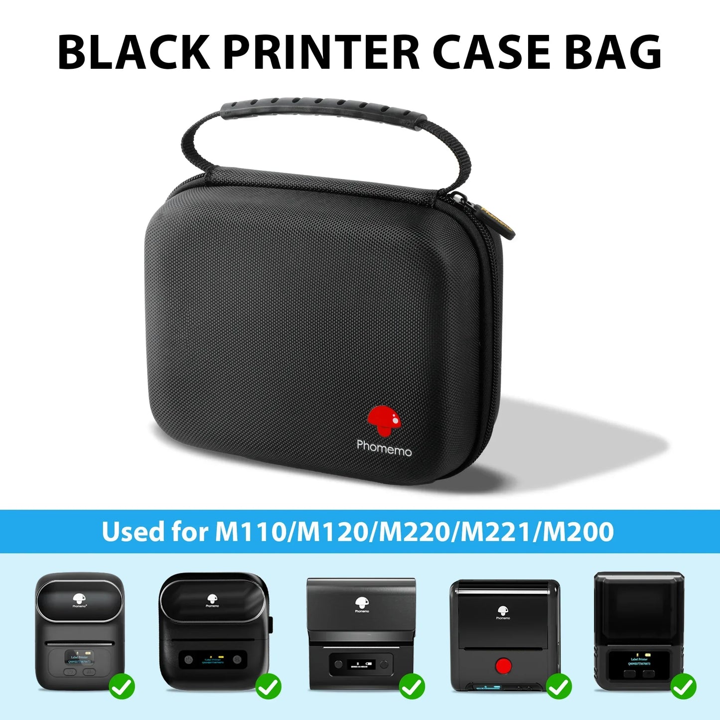 Label Printer Case Compatible Phomemo M220 M110 M221 M120 M200 Niimbot B1 B21 Portable Label Maker Holder Case - Empire P.E