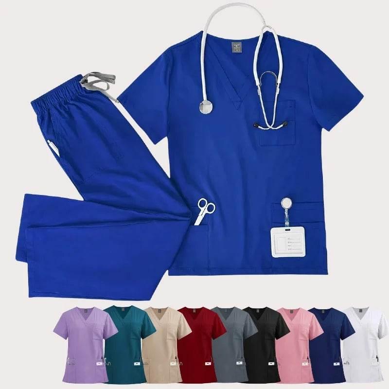 Hot Sale Nurse Scrubs Set Women Anti Wrinkle Washable Soft Hospital Uniform Medical Scrubs Women Scrubs Sets Medical Accessories - Empire P.E