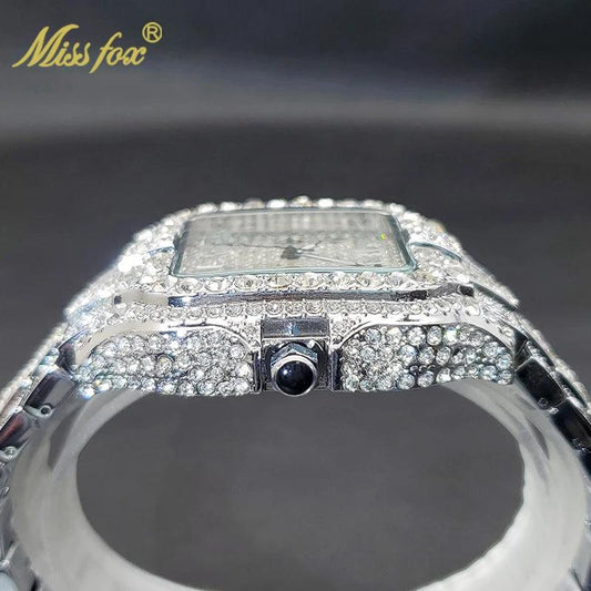 Diamond Men's Quartz Watch With Auto Date Waterproof Wristwatches - Empire P.E
