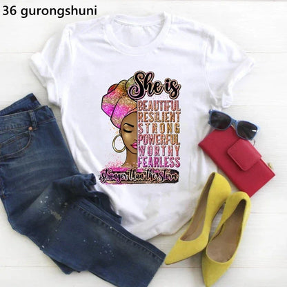 Black Girl Is Beautiful Magic T Shirt - Empire P.E